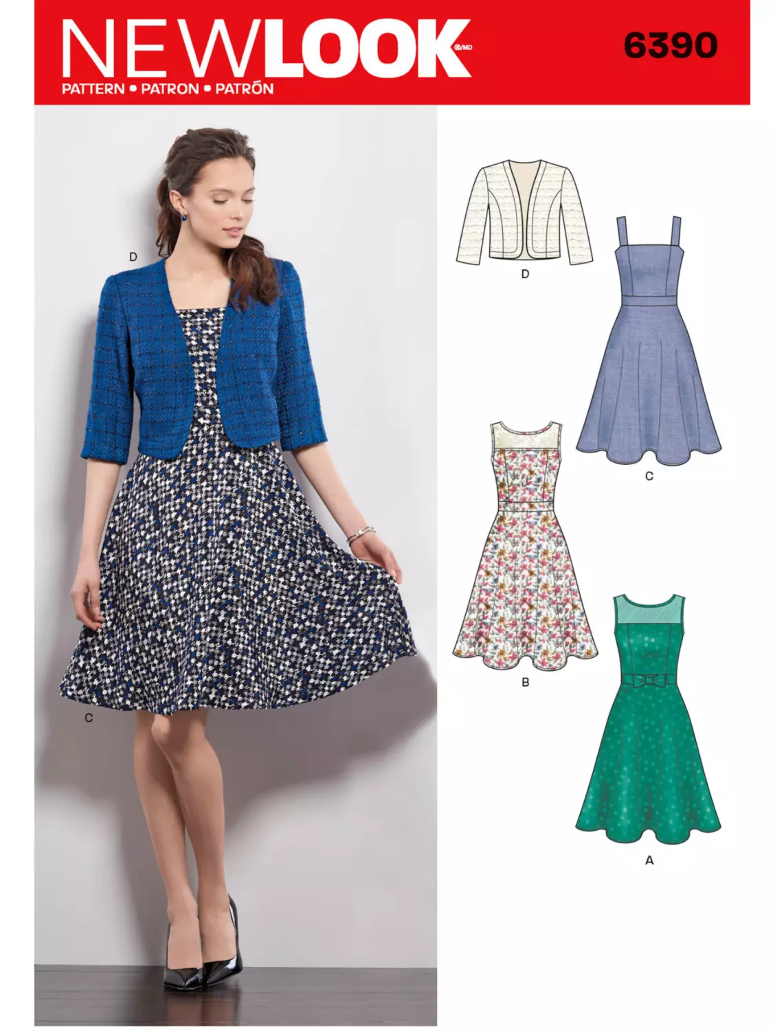 Kjole & Bolero - 34-44 - New Look 6390