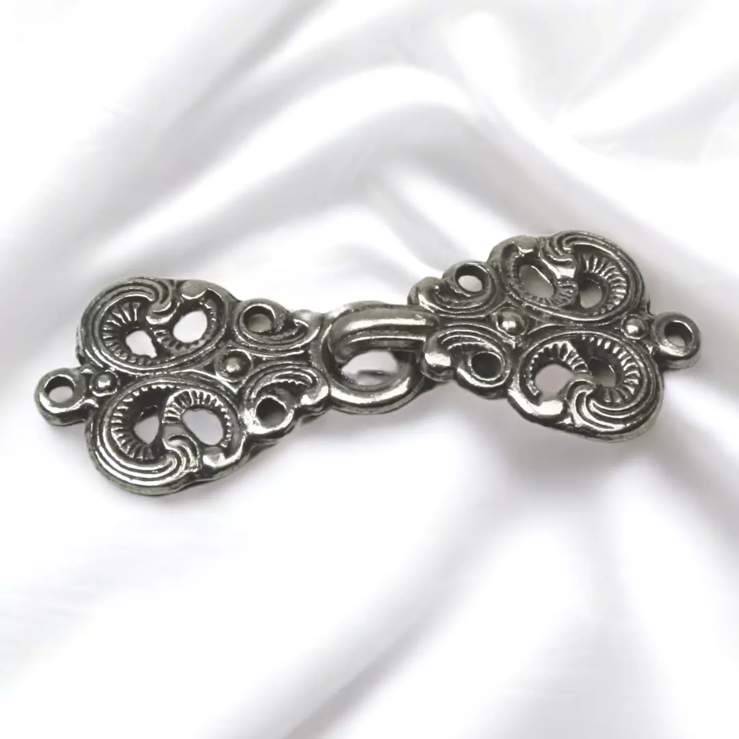 Hektelås -  Gl. sølv -  55mm