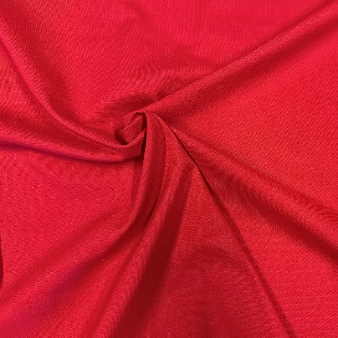 Rød fv.0047 - Økologisk - Bomullslerret