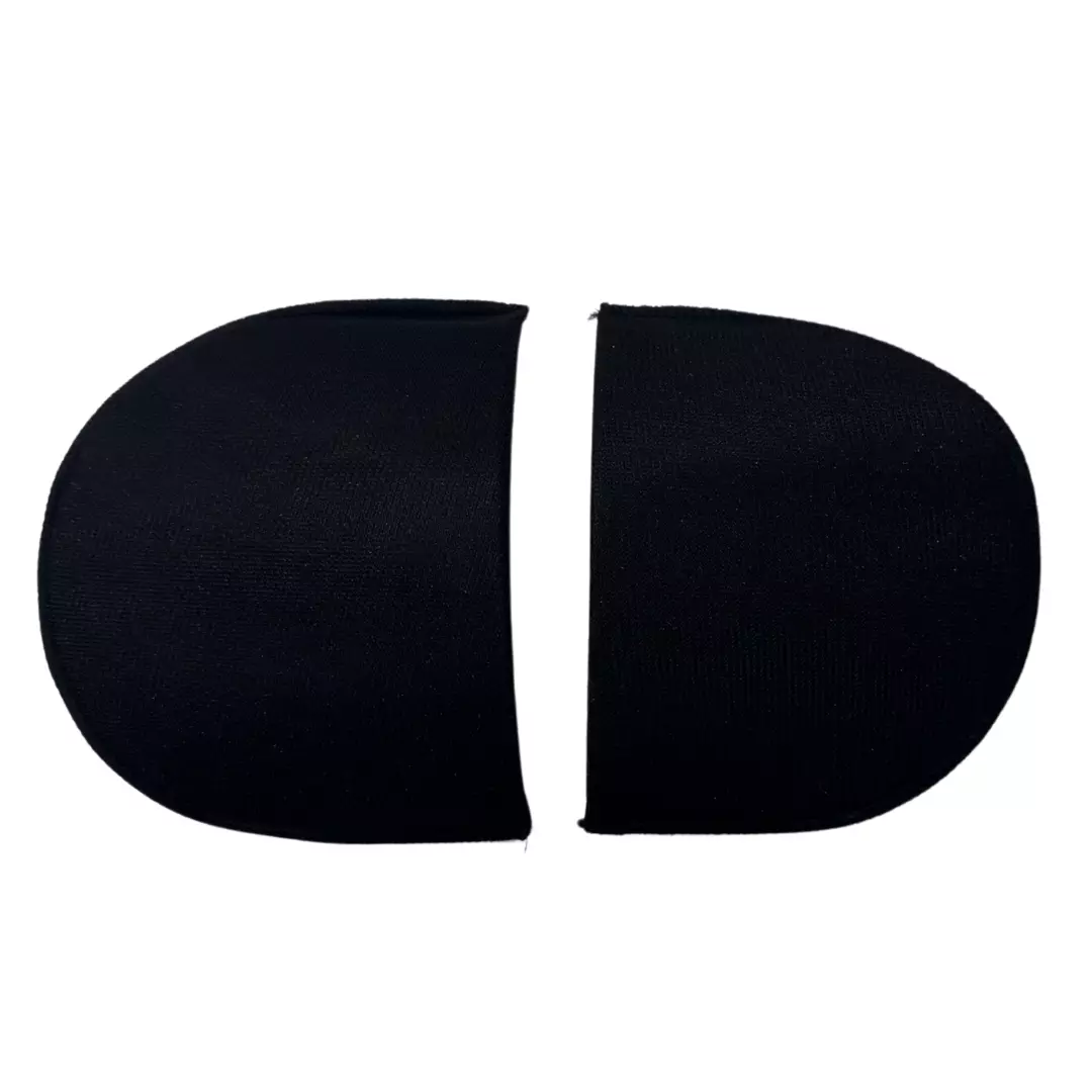 Sorte skulderputer – d-form – 165x115mm (Large)