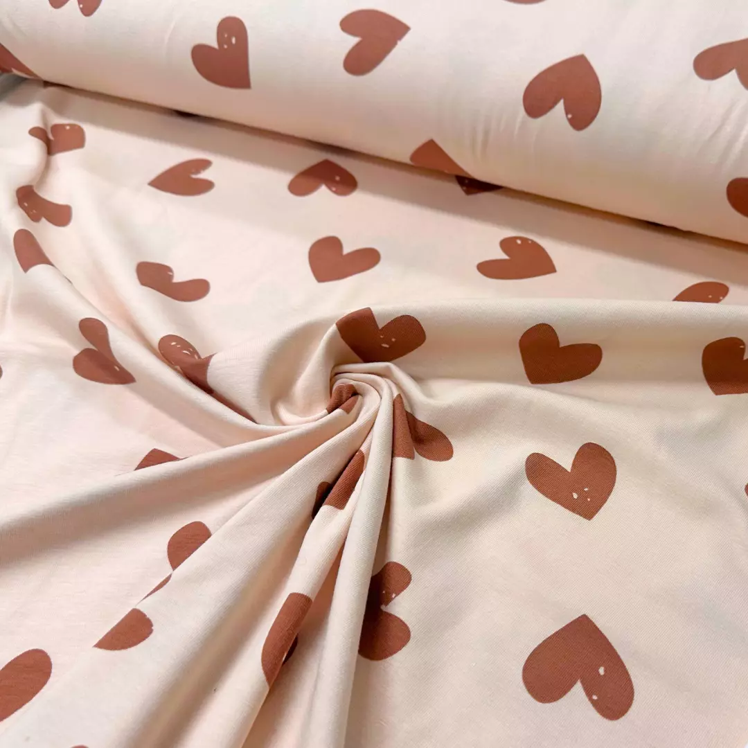 Hjerter 014 – Jersey – Økotex