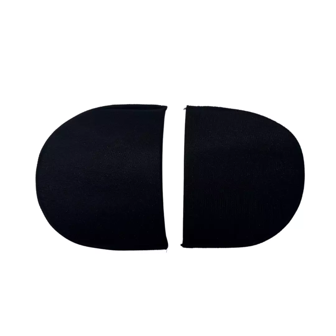 Sorte skulderputer – d-form – 145x95mm (Medium)