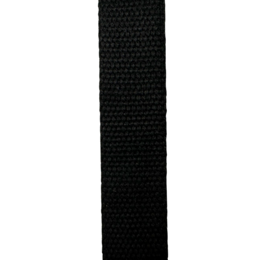 Gjordebånd - 30mm - Sort - Bomull