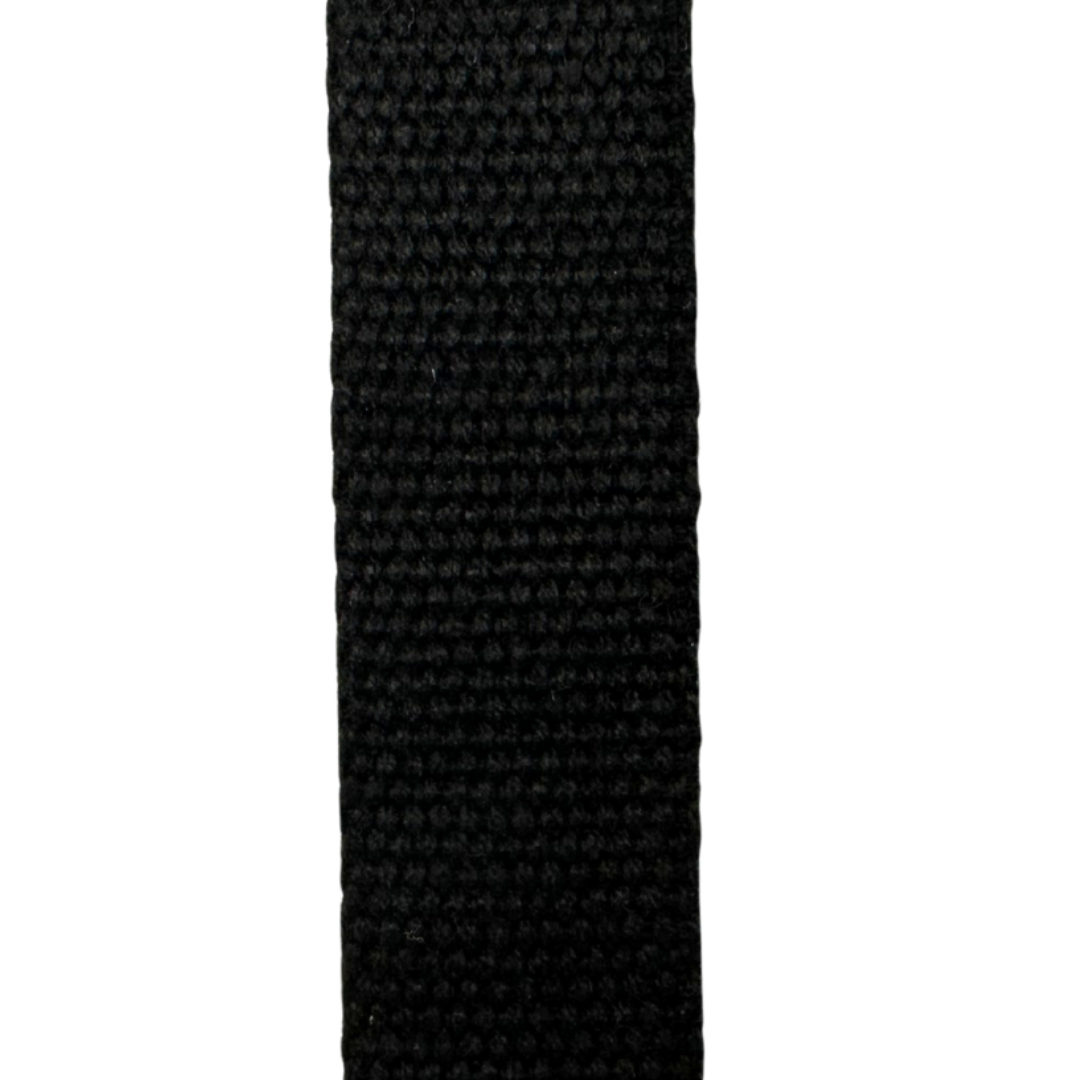 Gjordebånd – 40mm – Sort – Bomull