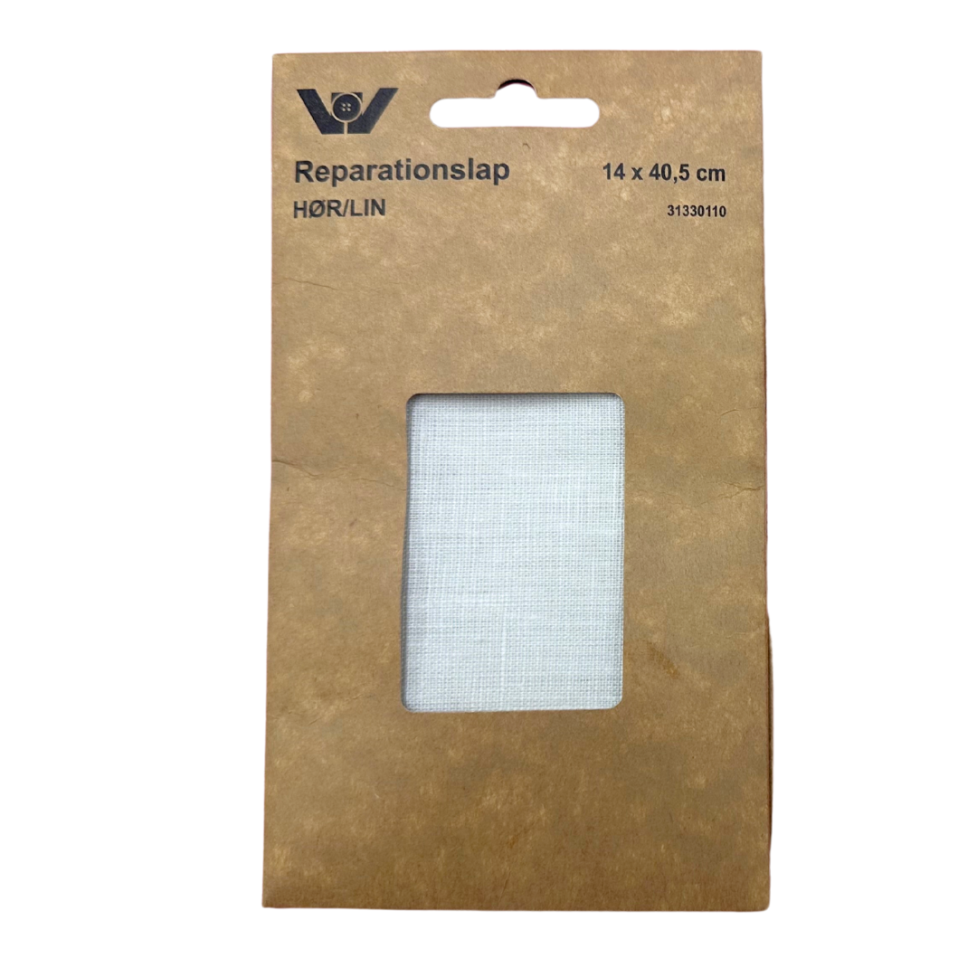 Reparasjonslapp – Lin – Hvit