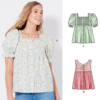Topp med knapper - 34-44 - New Look 6719