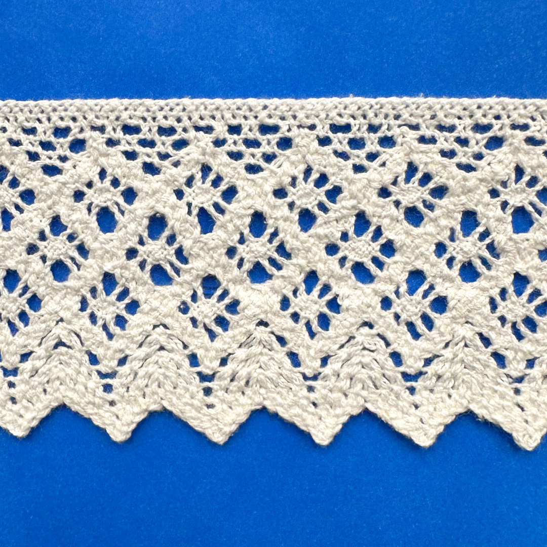 Heklet blonde - 6cm - Hvit