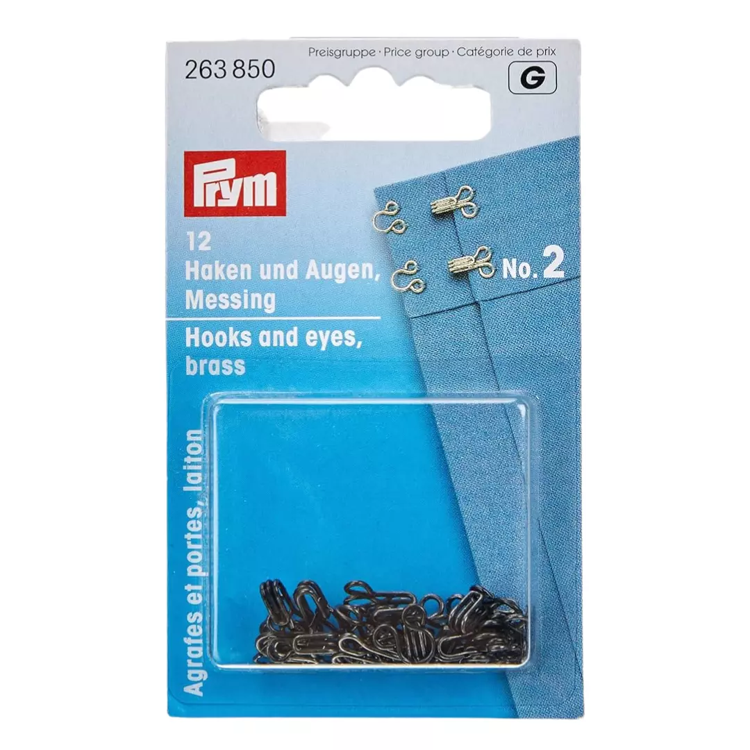 Hekter nr. 2 – Sorte – 12. stk – Prym