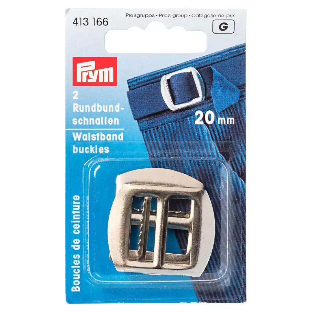 Spenner til bukse/vest/nikkers - sølv - 20mm