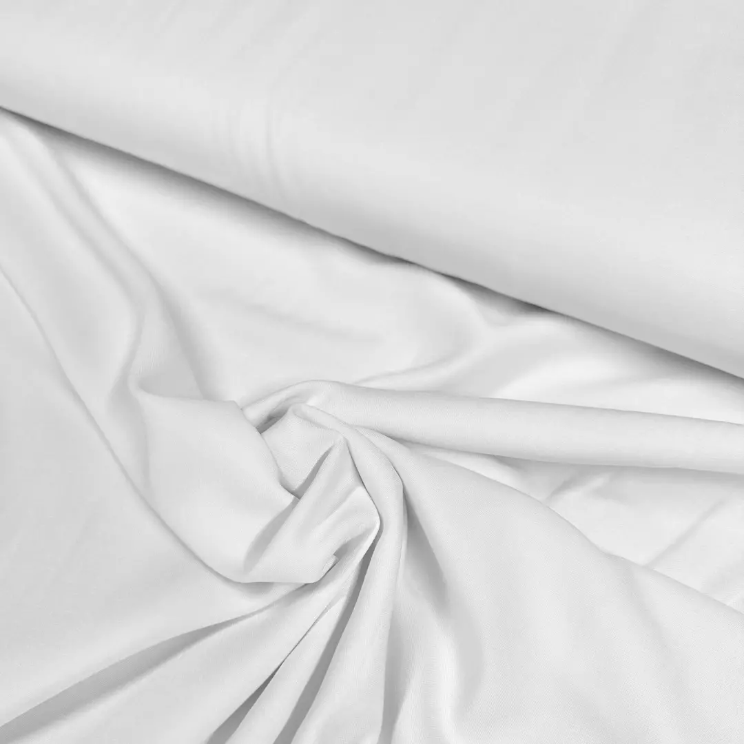 Hvit fv.001 - Vevd viskose