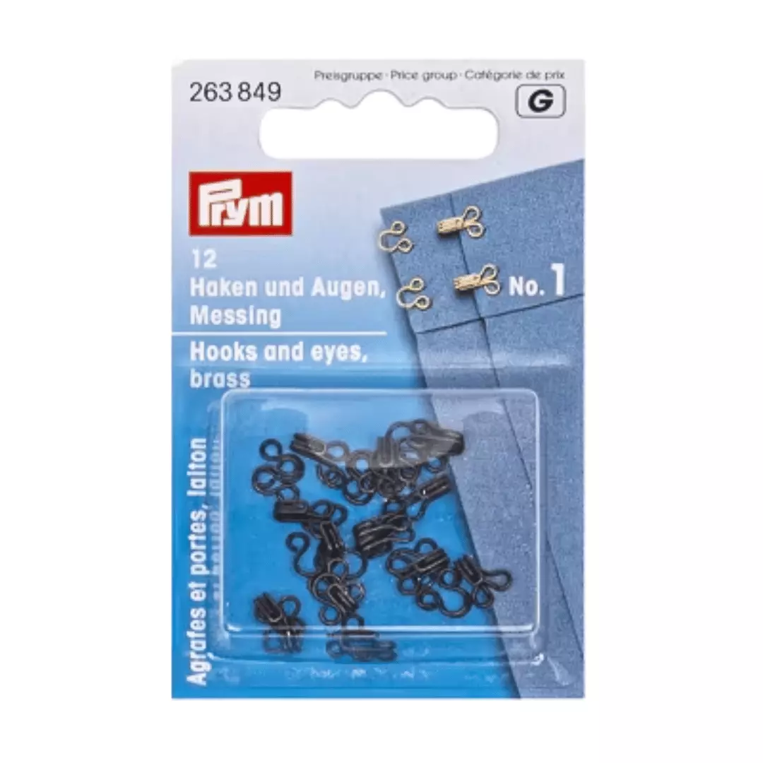 Hekter nr. 1 - Sorte - 12. stk - Prym