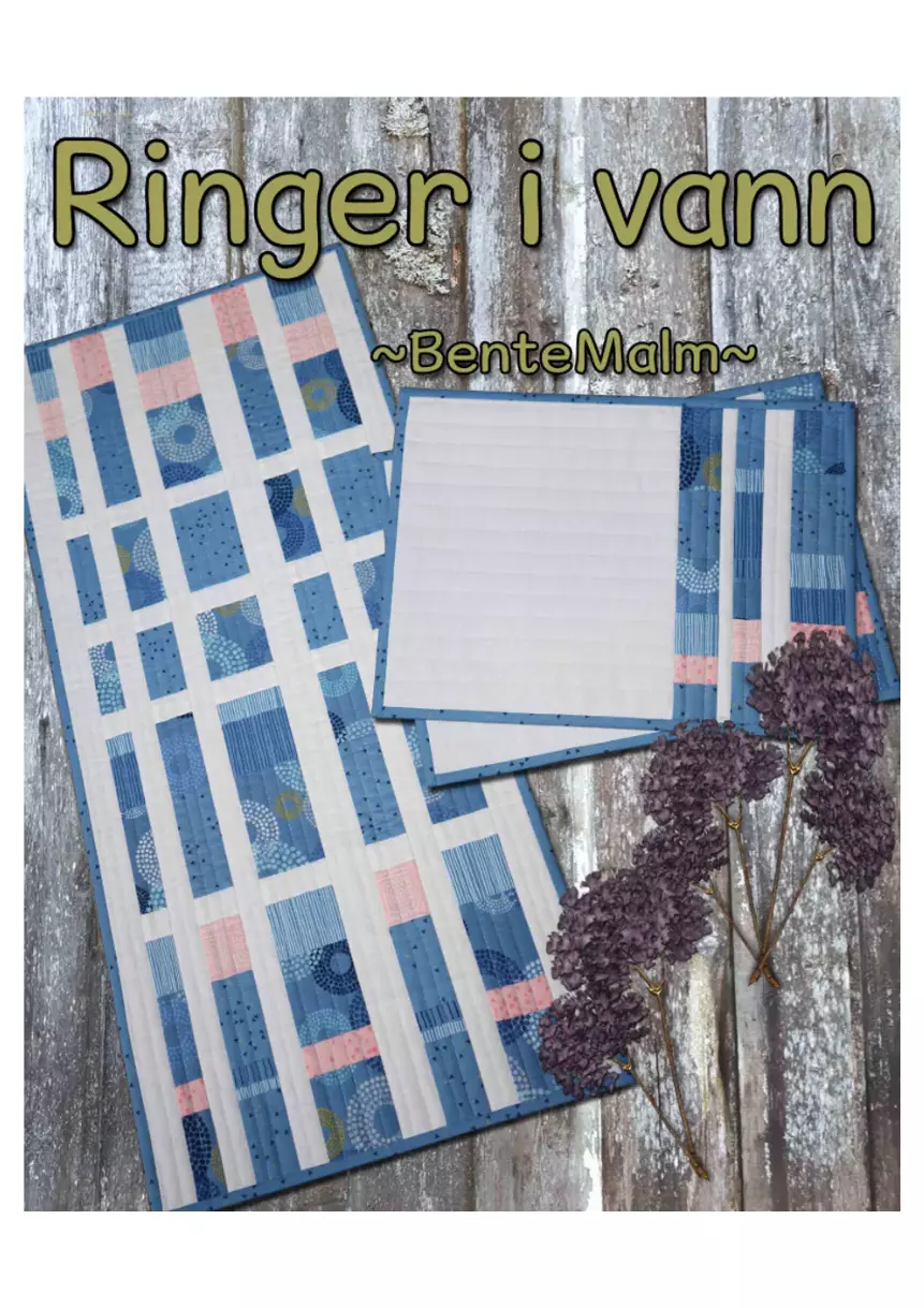 Ringer i vann - Løper & spisebrikker - Bente Malm