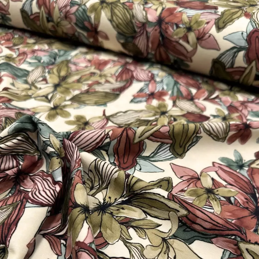 Jersey blomster 19-1414