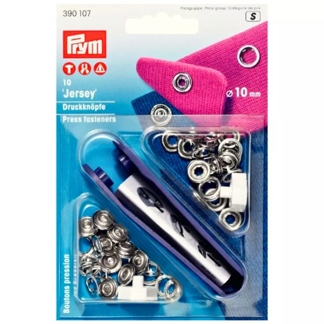 Jersey trykknapper m/ verktøy - Ring - 10 mm