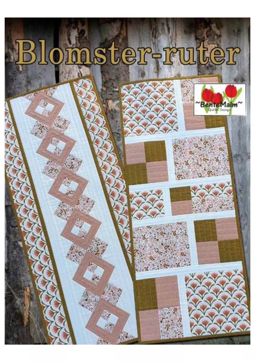 Blomster-ruter - Løper - Bente Malm