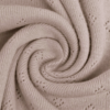 Tåket beige 1453 - Økotex - Pointelle bomullsjersey