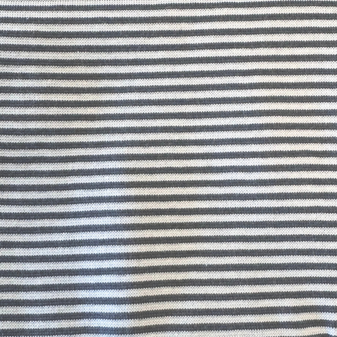 Lysgrå & grå striper - 50cm - Ribb