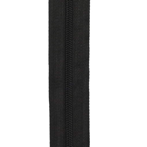 Svart – Glidelås 6mm – metervare
