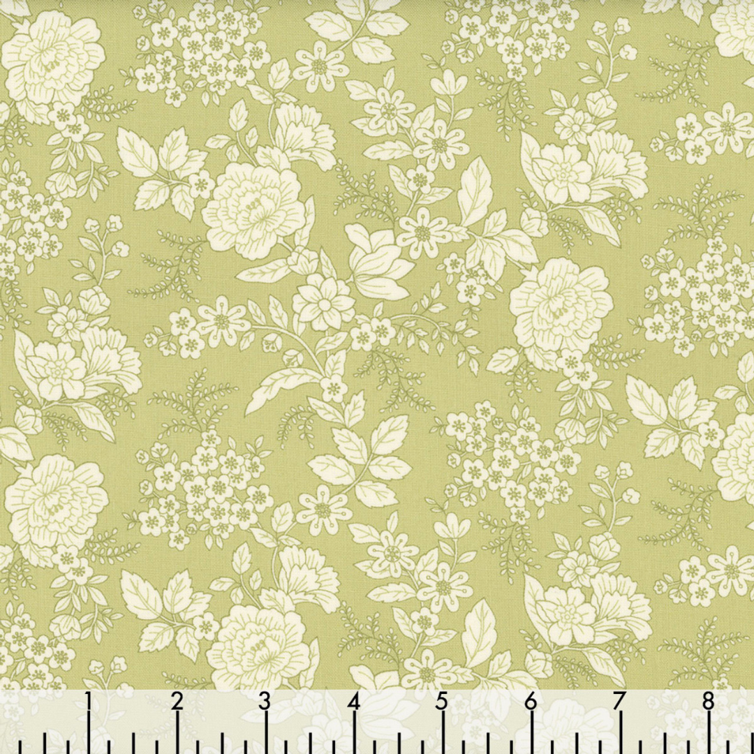 Floral Green 124 - Tranquility - Bomull