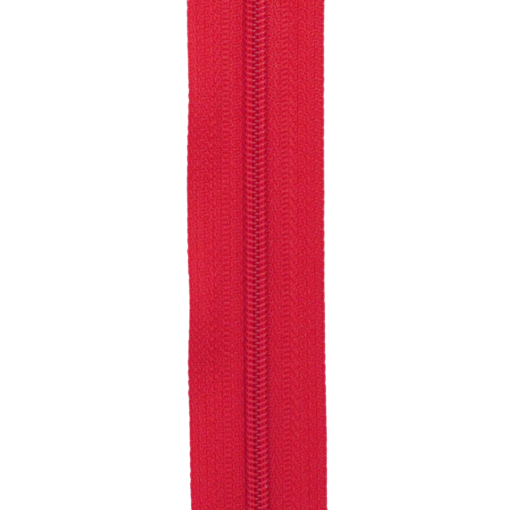 Rød – Glidelås 6mm – metervare