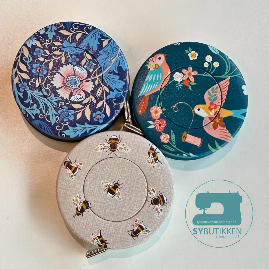 Uttrektbart målebånd med dekor - 150cm