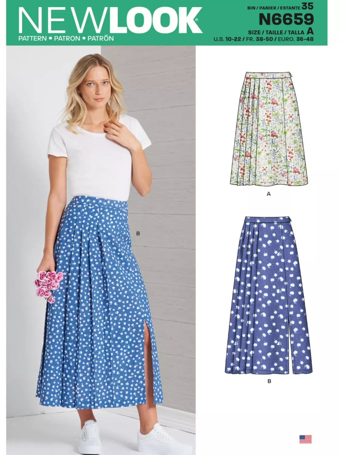 Skjørt - 36-48 - New Look N6659