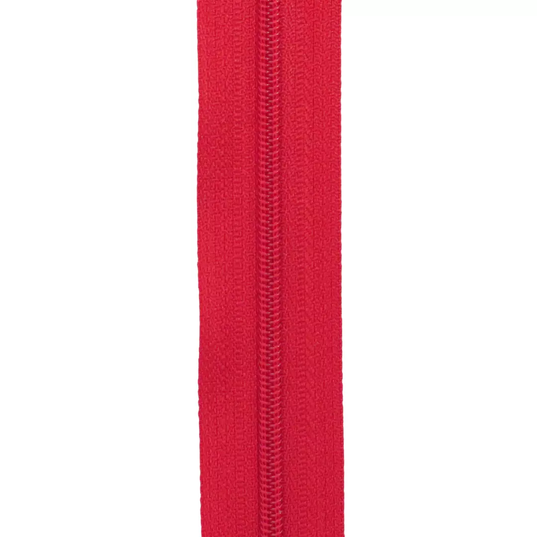 Rød – Glidelås 6mm – metervare