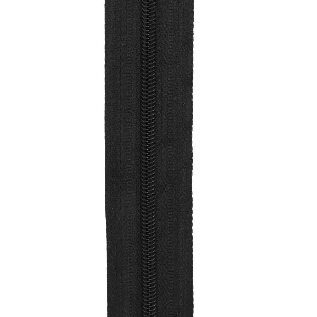 Svart – Glidelås 6mm – metervare