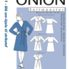 Omslagskjole til stretchstoff - XL-5XL - Onion 9021