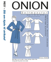 Omslagskjole til stretchstoff - XL-5XL - Onion 9021