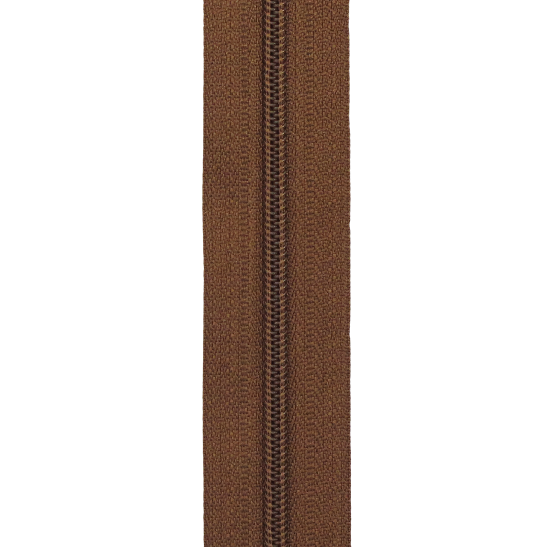Brun – Glidelås 6mm – metervare