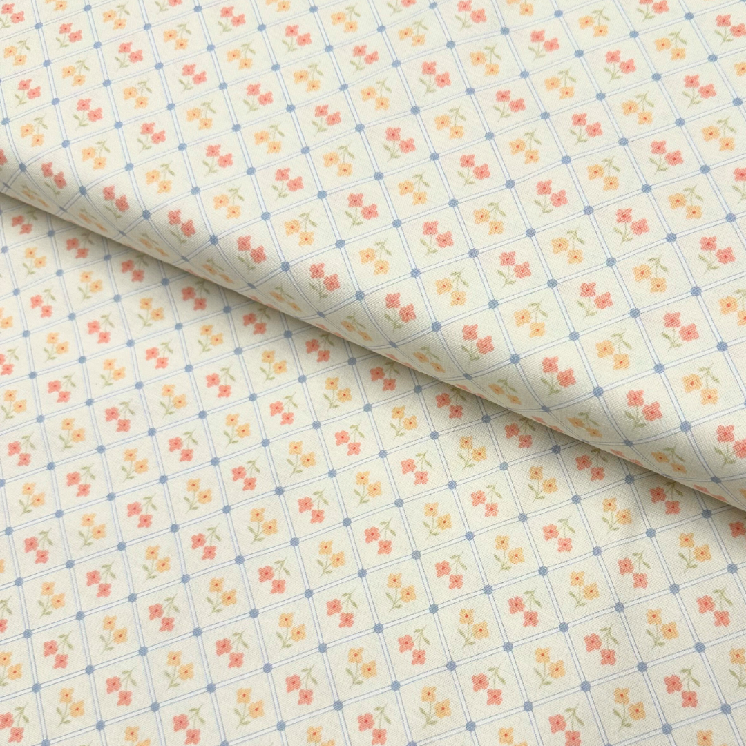 Porcelain Window Pane 11 – Cottage Charm – Bomull