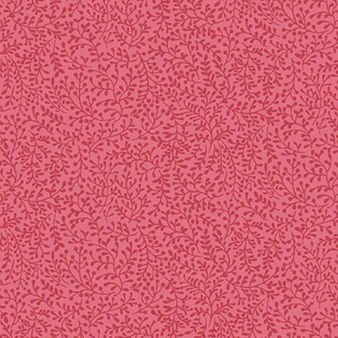 Petite vine medium rose - French Meadow - Bomull