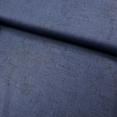 Script Texture Navy fv.444 – Garden Grace – Bomull