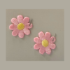 2 små rosa blomster – 2×2 cm – Strykemerke