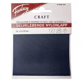Mørk marine fv.190 - 10 x 20 cm – Selvklebende nylonlapp