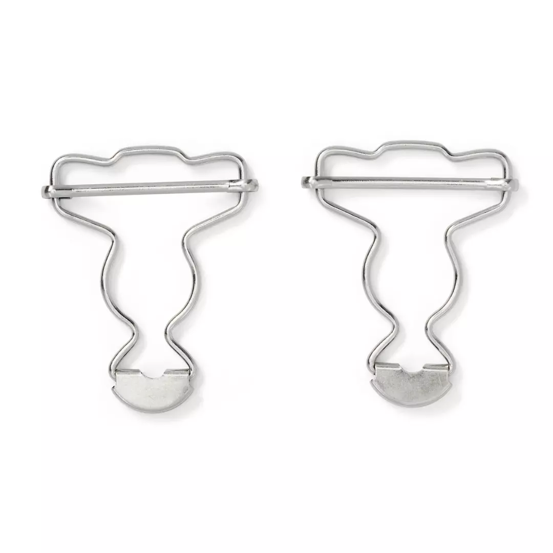 Snekkerbukse spenner – 2 stk – 35mm – Sølv