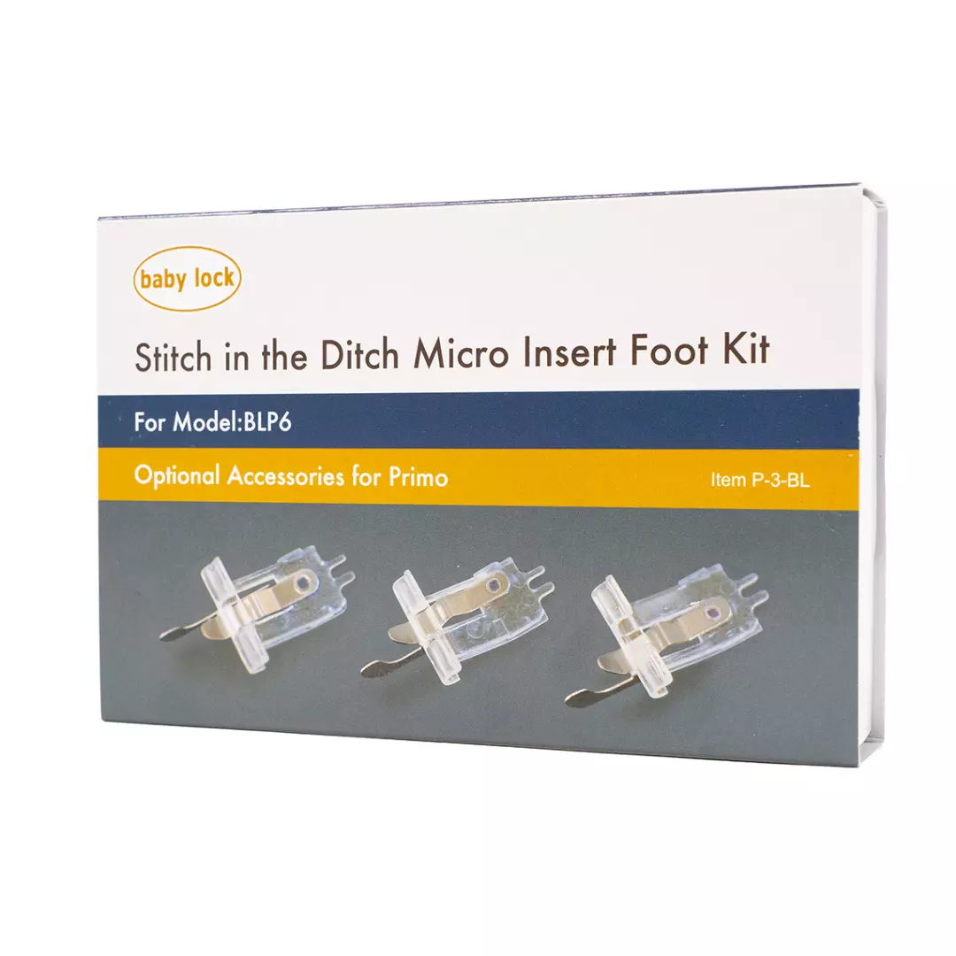 Stitch in the ditch trykkfotsett - Primo - Baby Lock