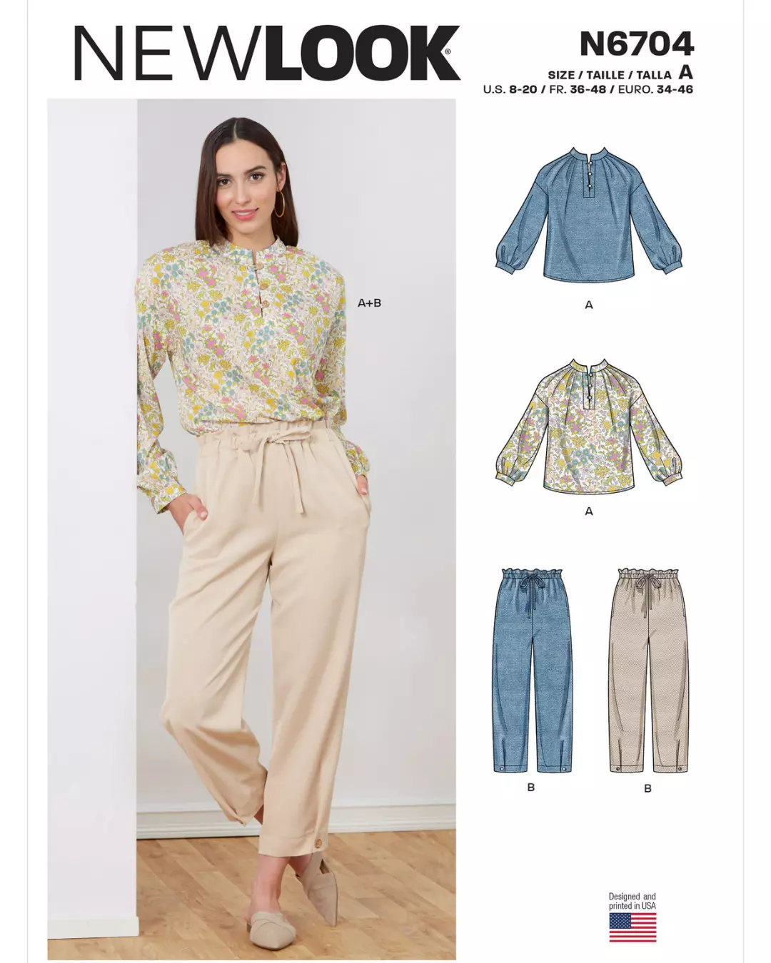 Bluse & bukse – 34-46 – New Look 6704