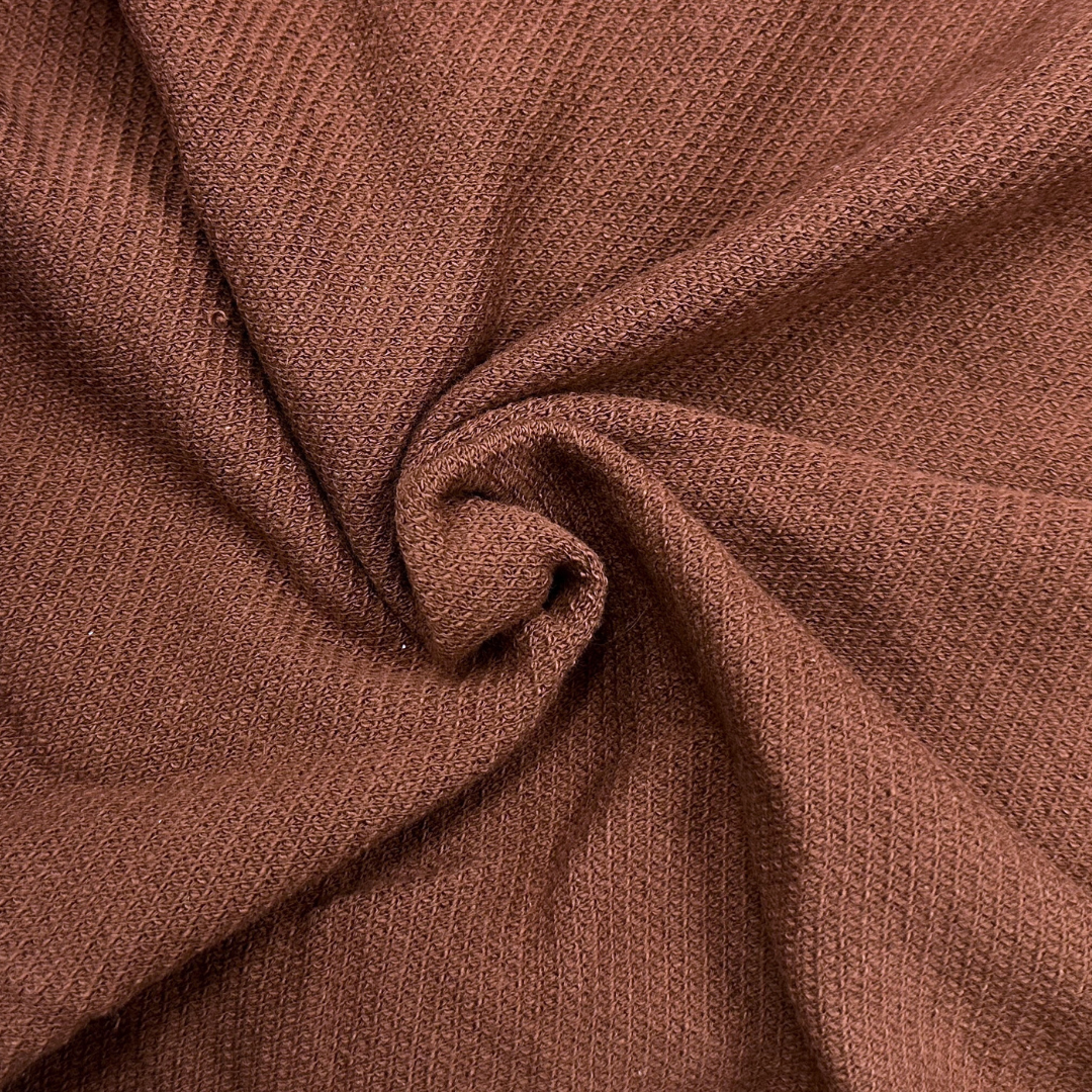 Brun 009 - 1x1.4m - Strikket bomull