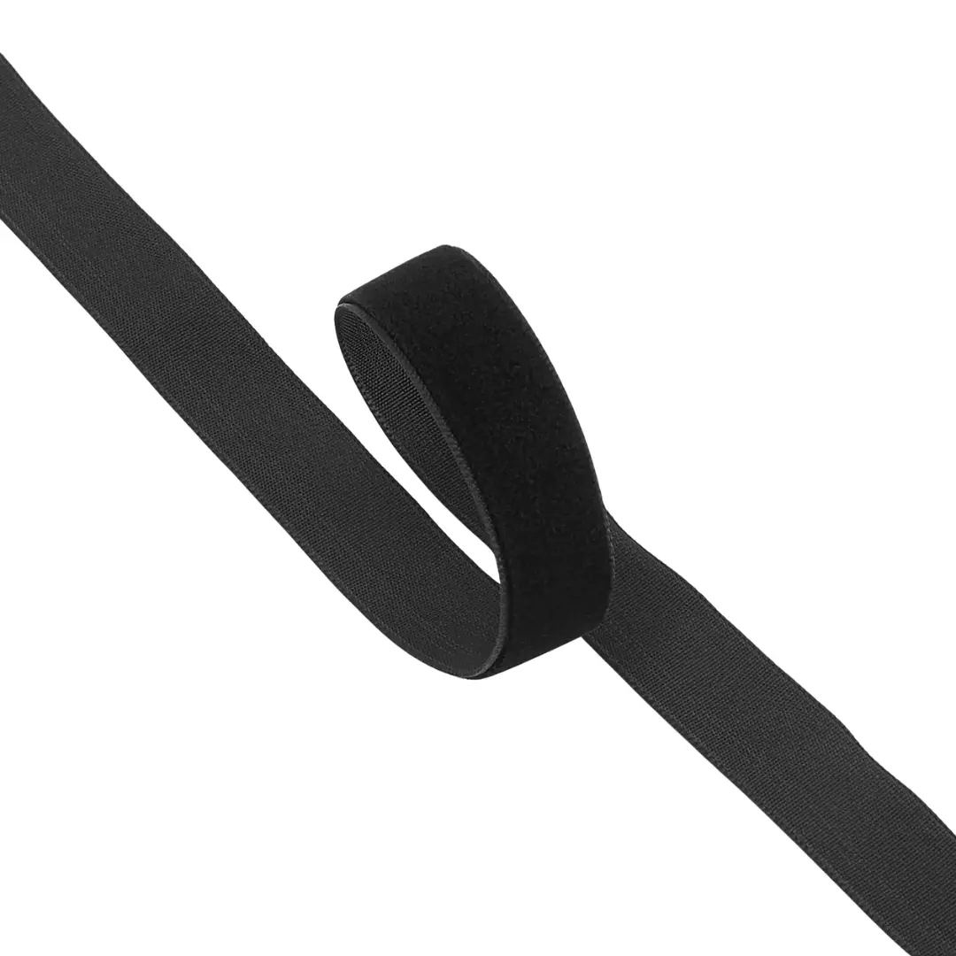 Svart col.000 – 22 mm – Fløyelsbånd