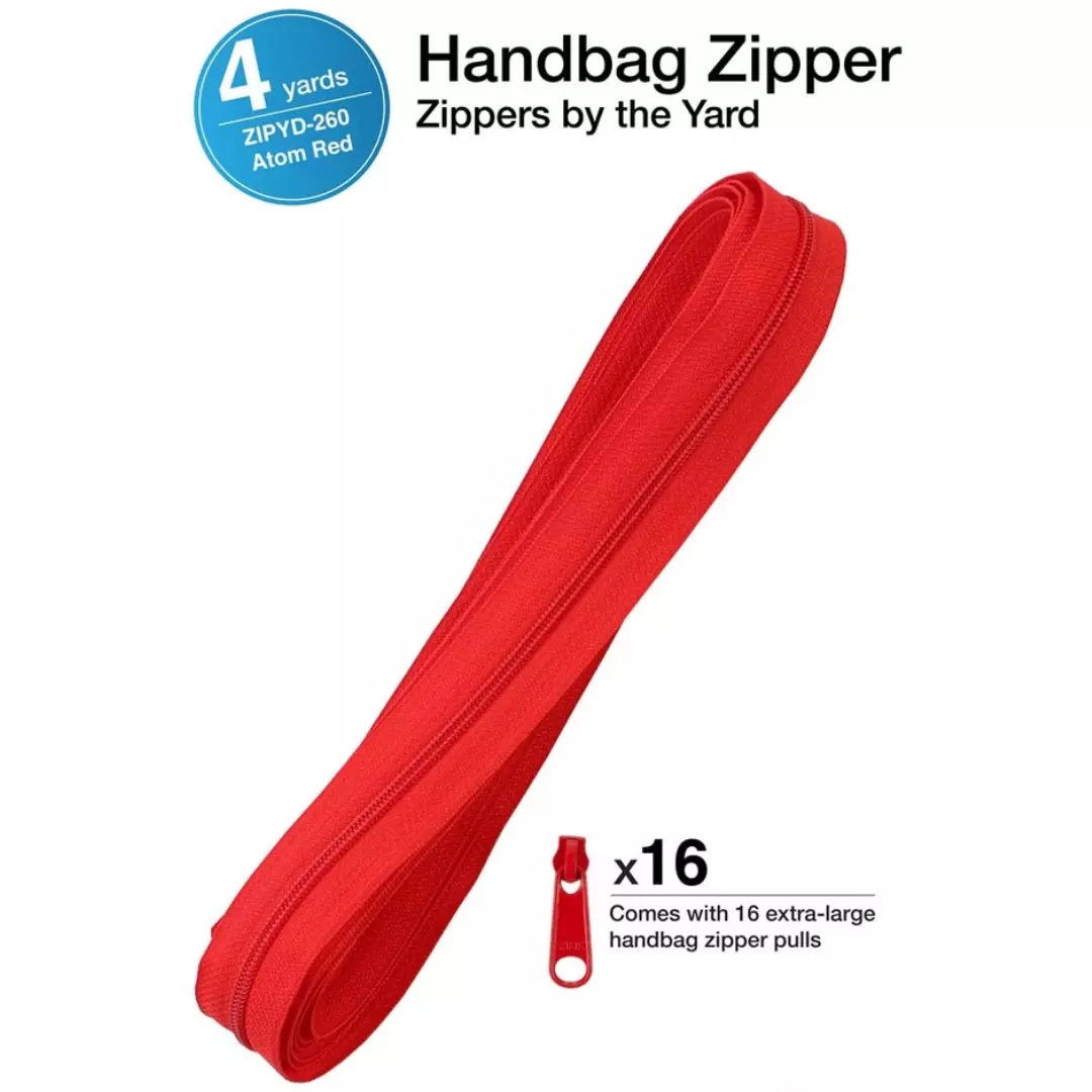 Atom red – Zippers by the Yard – byAnnie