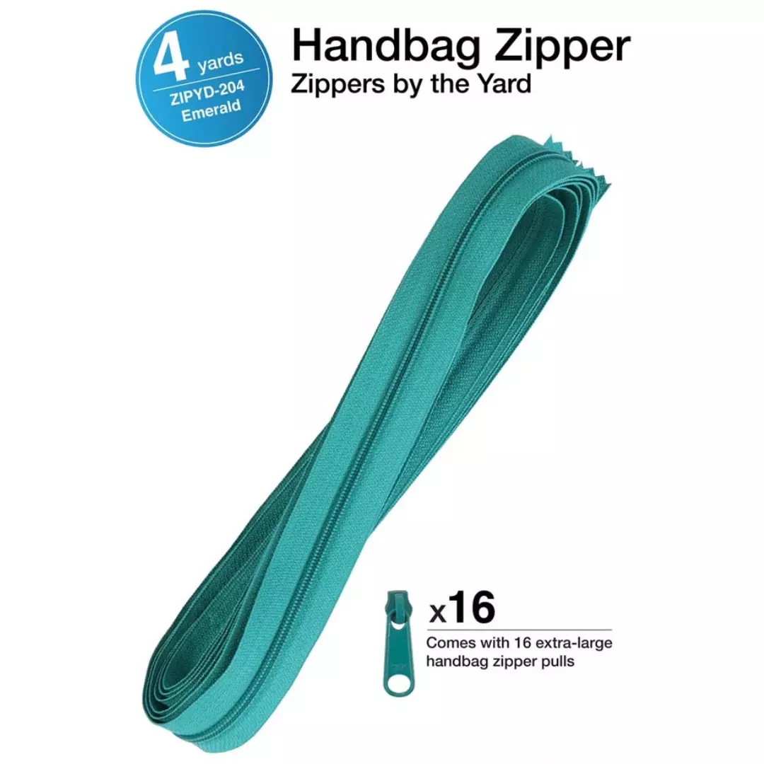 Emerald green – Zippers by the Yard – byAnnie