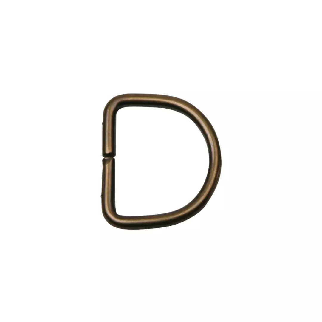 Gl.messing – 25 mm – D-ring