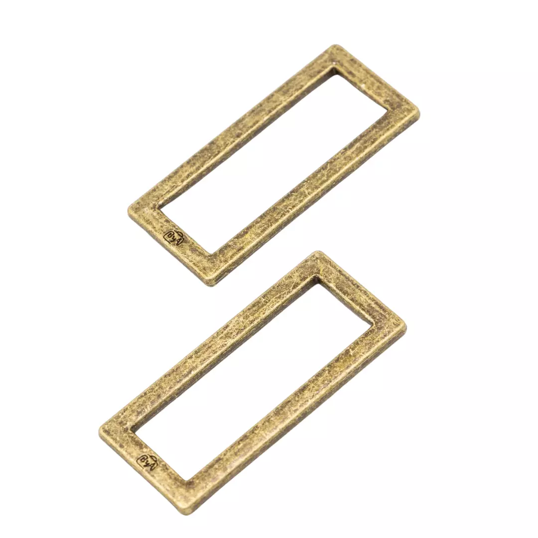 Antique brass – 1.5″/38mm – Rectangle rings – byAnnie