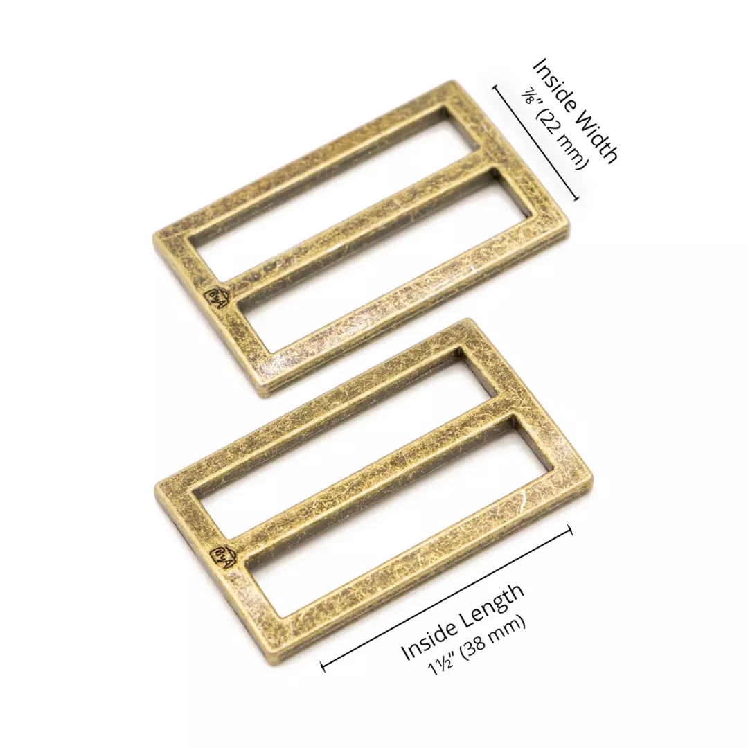 Antique brass – 1.5″/38mm – Slider – byAnnie