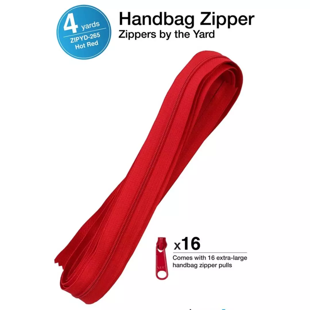 Hot red – Zippers by the Yard – byAnnie
