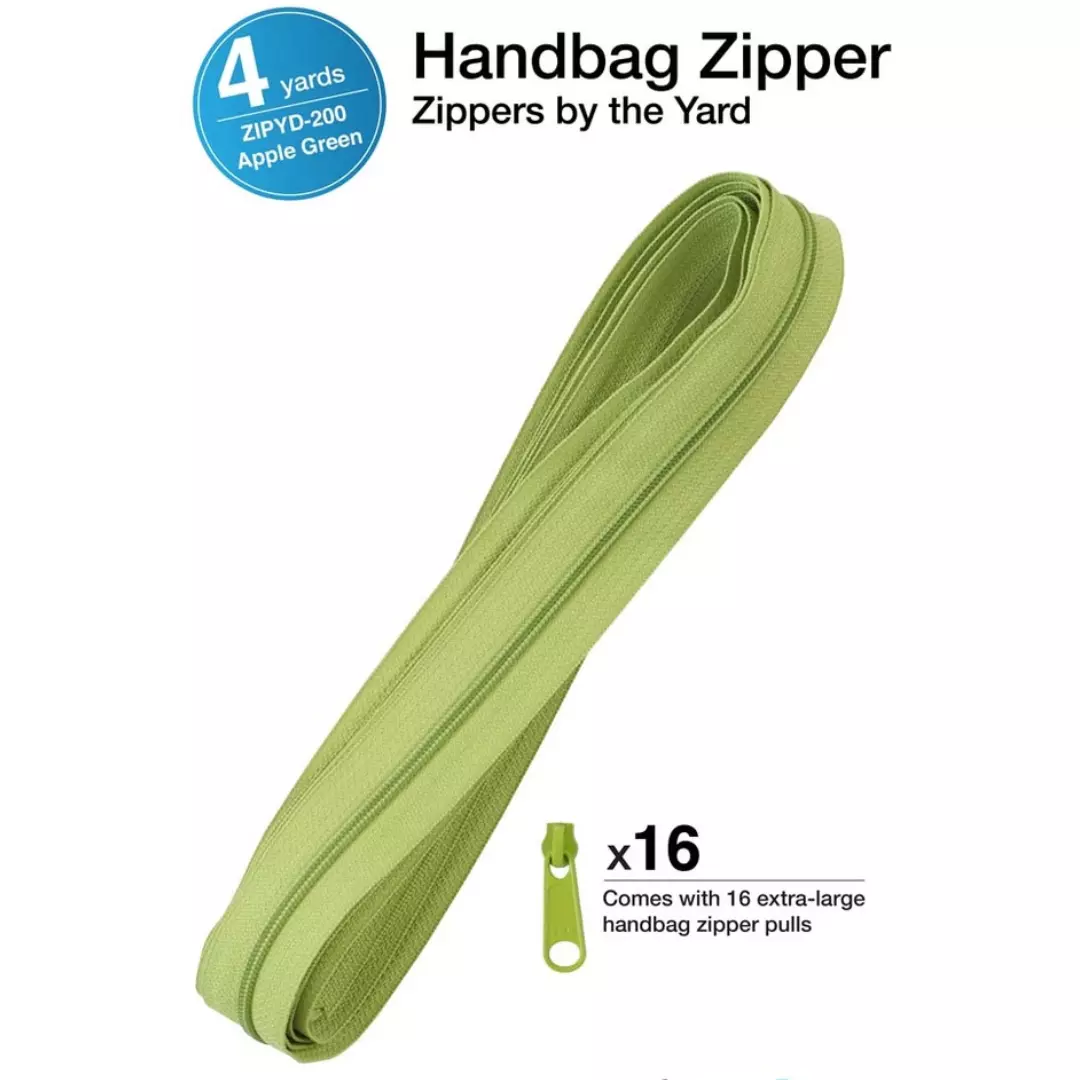 Apple green – Zippers by the Yard – byAnnie