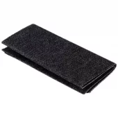 Svart - 12x50 cm - Jeanslapp