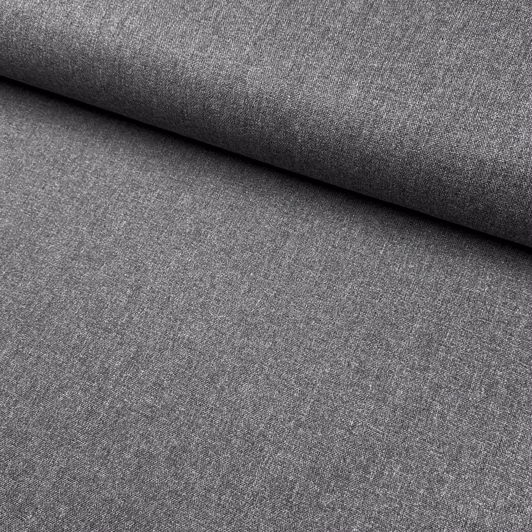 Dark grey melange col.062 – Økotex – Melert canvas